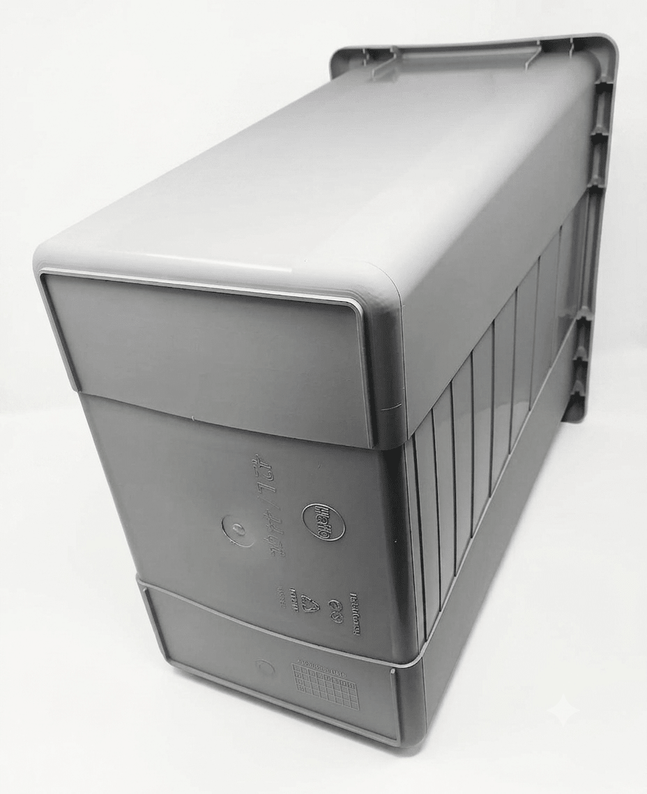 Hailo 42 Liter Replacement Waste Bin Gray Euro Cargo Trash Insert (German-Made) - KI Home