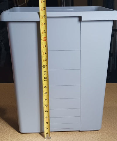 Hailo 42 Liter Replacement Waste Bin Gray Euro Cargo Trash Insert (German-Made) - KI Home