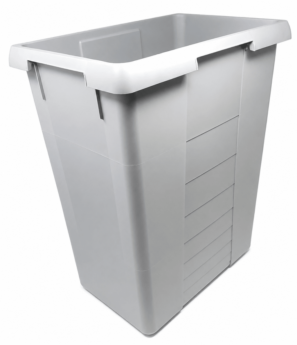 Hailo 42 Liter Replacement Waste Bin Gray Euro Cargo Trash Insert (German-Made) - KI Home