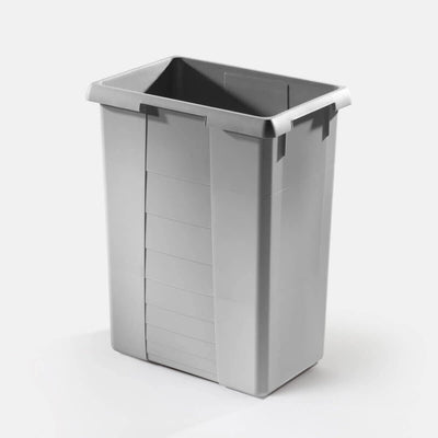 Hailo 42 liters Large Replacement Waste Bin Euro Cargo Trash for Commercial and Residential use 44.38 Quart Capacity - Gray - KI Home