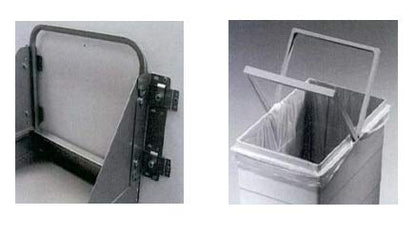 Hailo Bottom Mount Double Bin Trash Recycled System with Two Lids and Soft - Close Slides - 2 x 29 Liter (Total 62 Quart) - KI Home