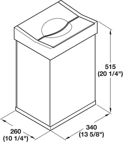 Hailo Snap - Top White Free Standing Kitchen Waste Bin Clean & Easy Disposal - KI Home