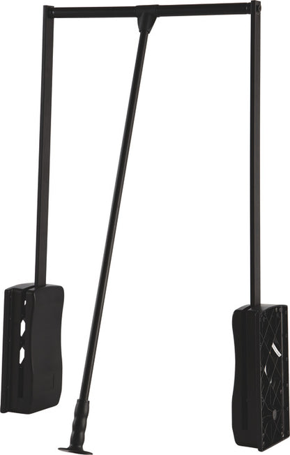 Hafele Heavy-Duty Pull Down Wardrobe Closet Rod Lift - 33 LB Load Capacity in White, Chrome, or Black