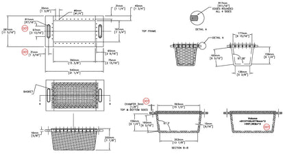 Hand - Woven Pull - Out Wicker Basket with Beech Wood Handles and Runners Made in Poland - KI Home