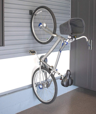 HandiWall 5 Inch Bike Hook with Locking Bracket for Garage Slatwall Storage - KI Home