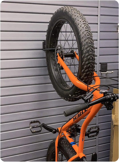 HandiWall Fat Tire Bike Hook with Locking Bracket for Garage Slatwall Panels - KI Home