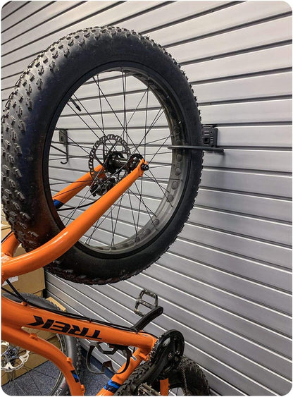 HandiWall Fat Tire Bike Hook with Locking Bracket for Garage Slatwall Panels - KI Home