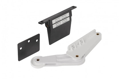 Hands - Free Toe Kick Garbage Can Cabinet Door Opener Foot Pedal with Magentic catch, Counter - plate and Spring - loaded roller arm - KI Home