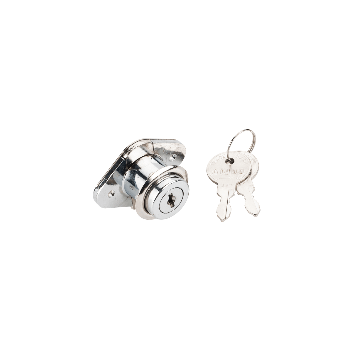 One 7/8" Length Steel Drawer Cabinet Cam Lock