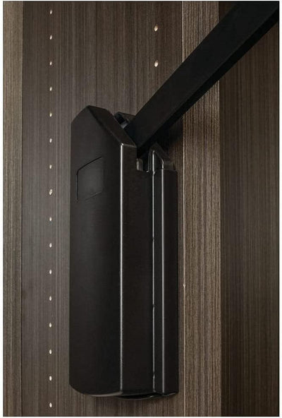 Hardware Resources 45 LB Weight Capacity Soft - Close Heavy - Duty Steel Closet Side - Mounted Wardrobe Lift with Adjustable Width - KI Home