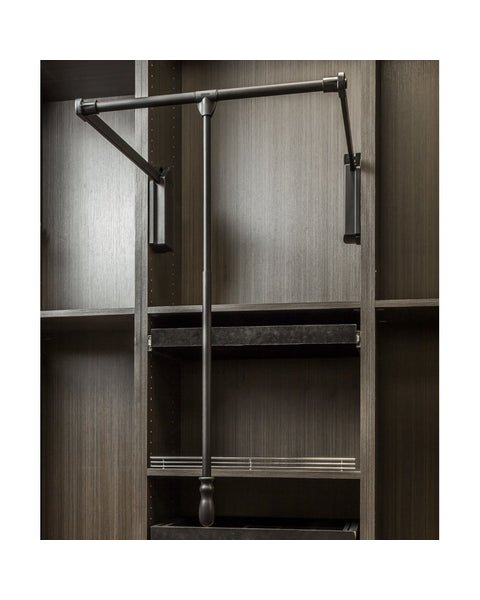 Hardware Resources Soft-Close Heavy-Duty Wardrobe Lift – 45 lb Capacity - KI Home