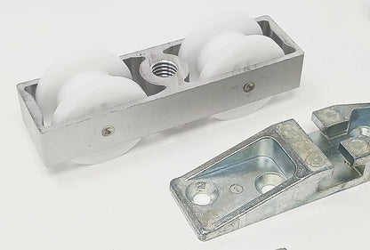 HAWA Junior 80/Z Single 176 Lb. Sliding Door Hardware Fitting Set Top Hung System with Upper Track 4’ 7 1/8" Up To 8’ 2 7/16" Length - KI Home