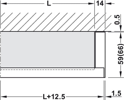 HAWA Junior 80/Z Single Sliding Door Hardware Fitting Set | 176 Lb. Top Hung System without Upper Track - KI Home