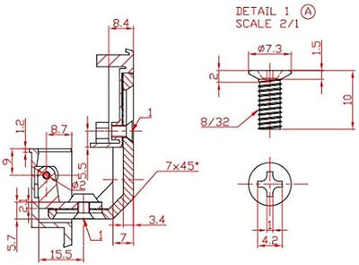 Heavy Duty 22877000 Series Full Inset Adjustable Concealed Pie - Cut Corner Euro Hinge with 160 Degree Opening Angle - KI Home