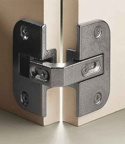 Heavy - Duty Full Inset Adjustable Concealed Pie - Cut Corner Cabinet Door Hinge – 78° Opening - KI Home