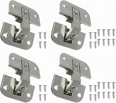Heavy - Duty Full Inset Concealed Hinge with Installation screws - Pie - Cut Corner Cabinet Door - 78° Opening - Adjustable - KI Home