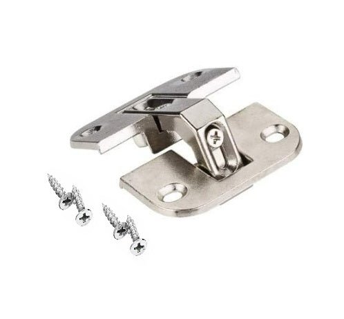 Heavy - Duty Full Inset Concealed Pie - Cut Corner Euro Hinge - 130° Opening Angle - Adjustable Zinc - KI Home