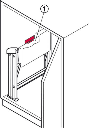 Hafele 2-Step Heavy Duty 330lbs Load Capacity Non-Slip Folding Stool Steel