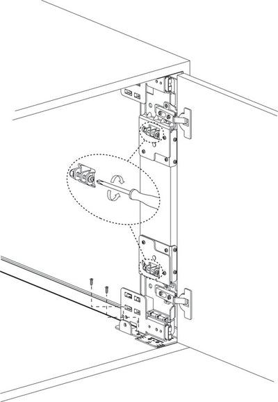 Häfele Accuride 1321 Pro Pocket Pivot Sliding Cabinet Door Hardware