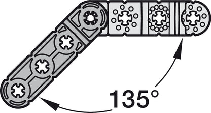 Häfele Ixconnect UC 16/64 Universal Connector – Black Plastic (Multi-Pack Options Available)