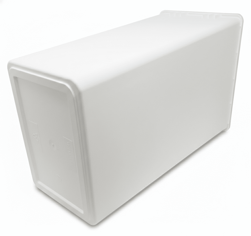 Kessebohmer Premium Replacement Trash Bin with Lid - 36 Qt (34L) or 52 Qt (49L) - Champagne, Gray, or White - KI Home