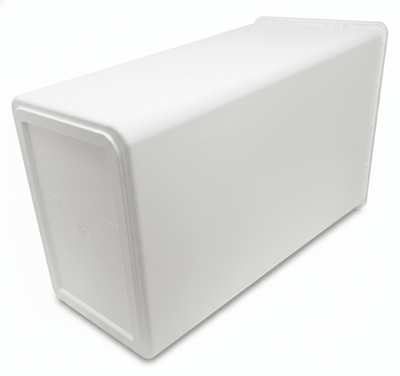 Kessebohmer Premium Replacement Trash Bin with Lid - 36 Qt (34L) or 52 Qt (49L) - Champagne, Gray, or White - KI Home