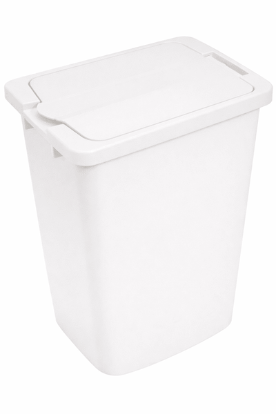 Kesseböhmer Replacement Trash Bin with Lid - 36 Qt (34L) or 52 Qt (49L) - Champagne, Gray, or White - KI Home