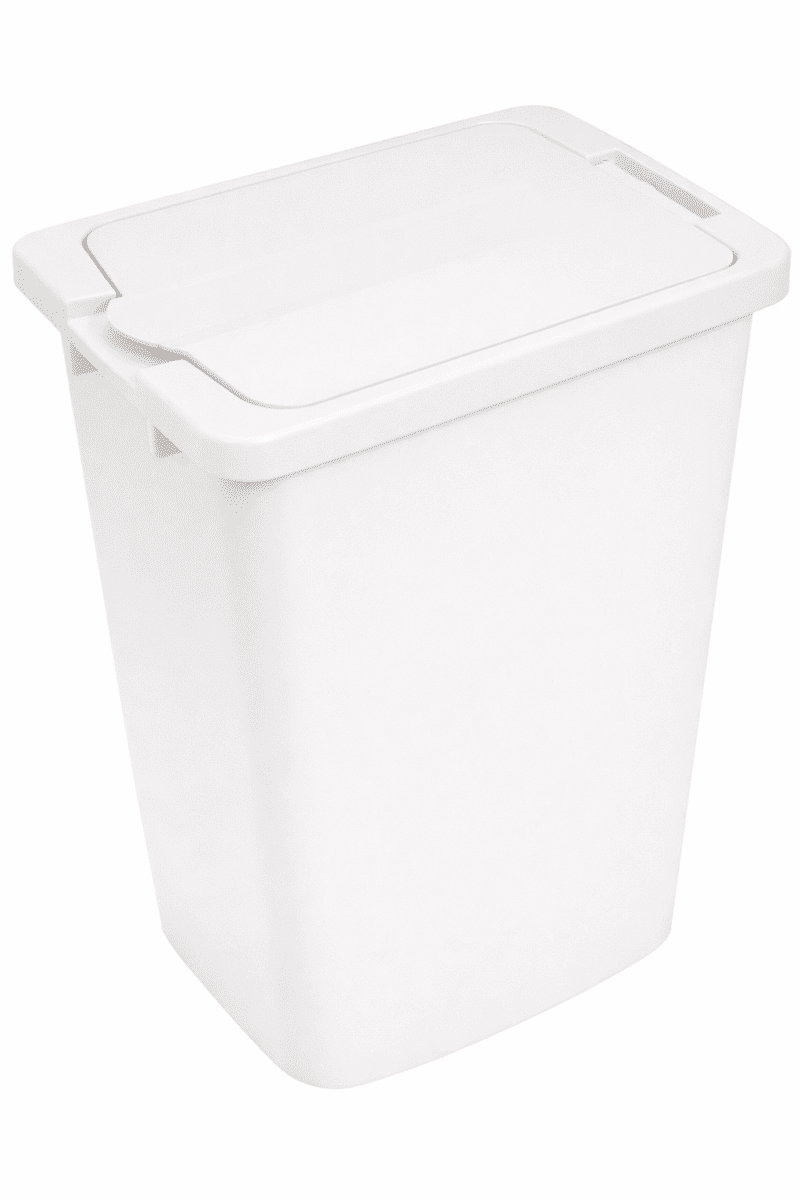 Kesseböhmer Replacement Trash Bin with Lid - 36 Qt (34L) or 52 Qt (49L) - Champagne, Gray, or White - KI Home