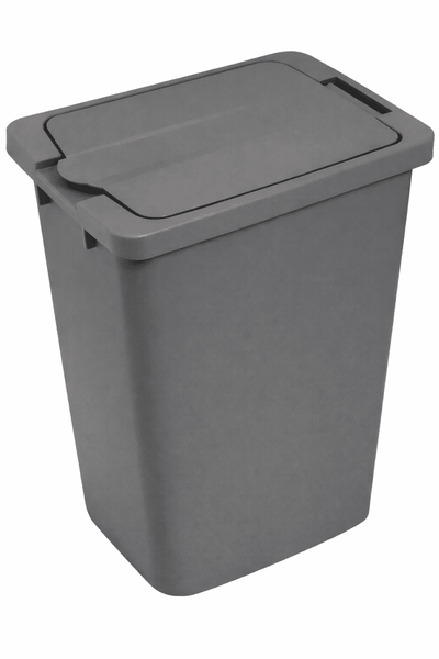 Kesseböhmer Replacement Trash Bin with Lid - 36 Qt (34L) or 52 Qt (49L) - Champagne, Gray, or White - KI Home