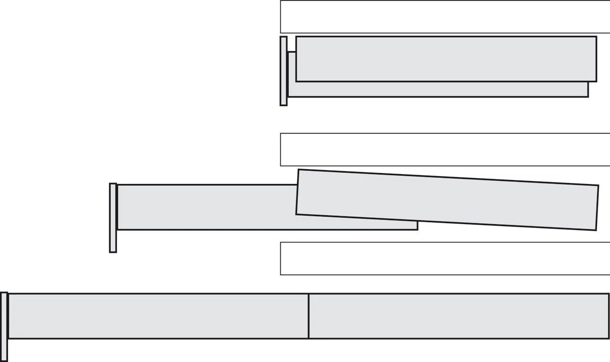 Kessebohmer Top Flex Pullout Heavy - Duty Kitchen Table System Fittings Kit - KI Home