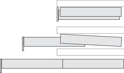 Kessebohmer Top Flex Pullout Heavy - Duty Kitchen Table System Fittings Kit - KI Home