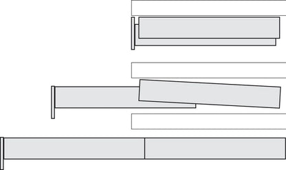 Kessebohmer Top Flex Pullout Heavy - Duty Kitchen Table System Fittings Kit - KI Home