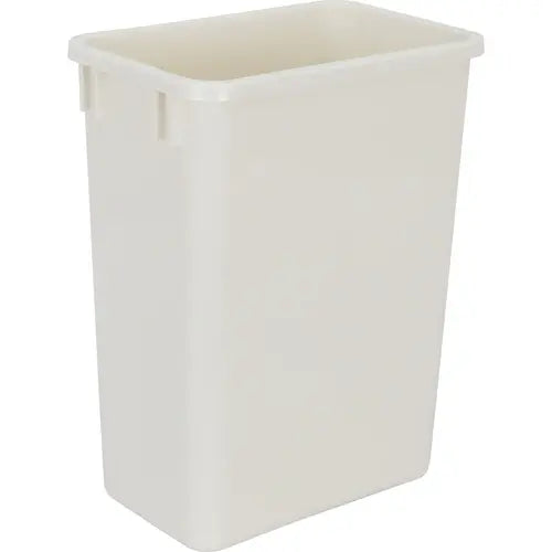 4-Pack Replacement Waste Plastic Trash Cans - Indoor Garbage Bins for Kitchen, Home, Office & Commercial Use