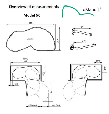Lemans II Set 2 - Shelf Lazy Susan with Soft - Close for Blind Base Corner Cabinets Chrome and Maple Model 60 Swing Left - KI Home