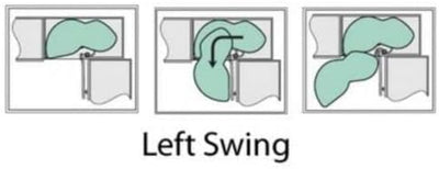 Lemans II Set 2 - Shelf Lazy Susan with Soft - Close for Blind Base Corner Cabinets Chrome and Maple Model 60 Swing Left - KI Home