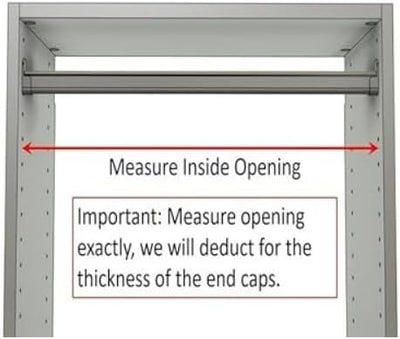 Matte Brass Oval Wardrobe Tube Closet Rod with Two End Caps and Installation Screws - KI Home
