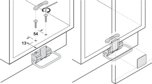 Vauth-Sagel Envi Hands-Free Toe Kick Garbage Can Cabinet Door Opener Pedal Suitable for Frameless Cabinets