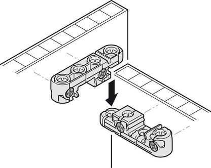 Häfele Ixconnect UC 16/64 Universal Connector – Black Plastic (Multi-Pack Options Available)