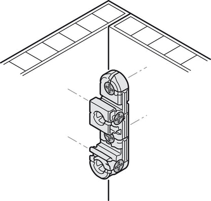 Häfele Ixconnect UC 16/64 Universal Connector – Black Plastic (Multi-Pack Options Available)
