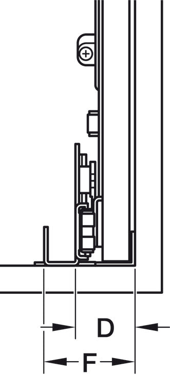 Häfele Accuride 1321 Pro Pocket Pivot Sliding Cabinet Door Hardware