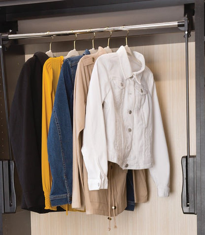 Motorized Wardrobe Lift – Automated Pull - Down Closet Rod | Multiple Finishes and Width Options - KI Home