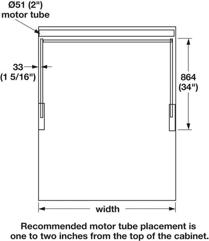 Motorized Wardrobe Lift – Automated Pull - Down Closet Rod | Multiple Finishes and Width Options - KI Home