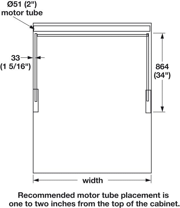 Motorized Wardrobe Lift – Automated Pull - Down Closet Rod | Multiple Finishes and Width Options - KI Home