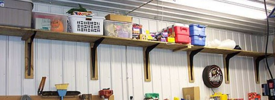 One Pair BuiltTough Heavy - Duty Reversible Workstation Brackets (US - Made) - KI Home