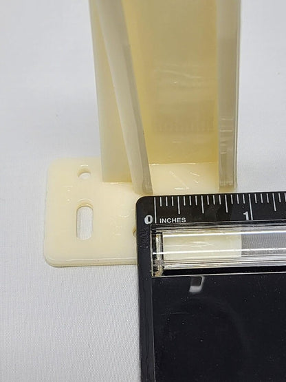 One Pair HR9000RL Rear Drawer Track Socket Mounting Back Plates Brackets, Plastic, White - Sold in Pair (Left and Right) - KI Home