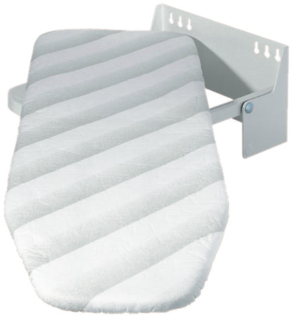 Hafele 568.66.700 Wall Mounted Folding and Rotating Ironing Board with Gray stipes Heat-Resistant Cover