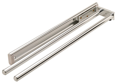 Hafele Under Sink Two-Prong Pullout Hand Towel Rack – Aluminum