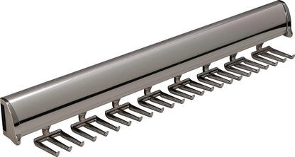 TAG Hardware Designer 24-Hook Full Extension Telescopic Tie Rack Closet Organizer