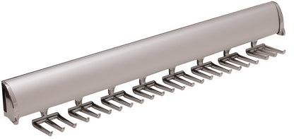 TAG Hardware Designer 24-Hook Full Extension Telescopic Tie Rack Closet Organizer