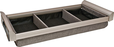 TAG Hardware Engage Pullout Lingerie Organizer | Soft-Close Undermount Slides, 14-Inch Depth